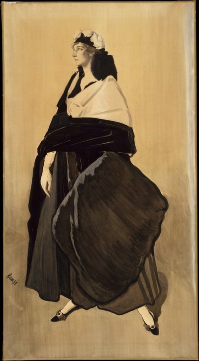 Ida Rubinstein, portret van de Russische danseres Ida Rubinstein door Leon Bakst