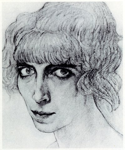 Portret van Marchesa Luisa Casati door Leon Bakst