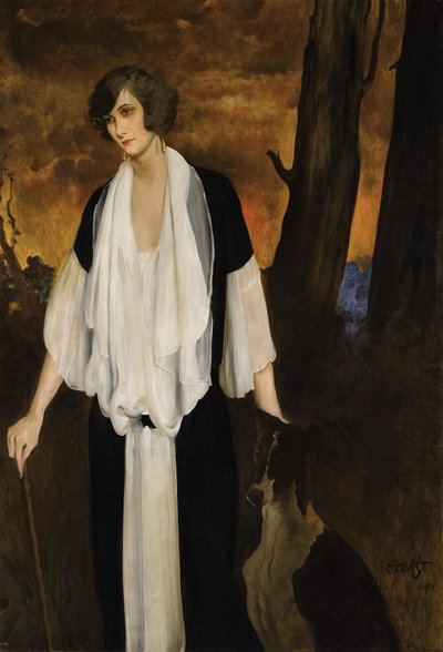 Portret van Rachel Strong, de toekomstige gravin Henri de Boisgelin door Leon Bakst