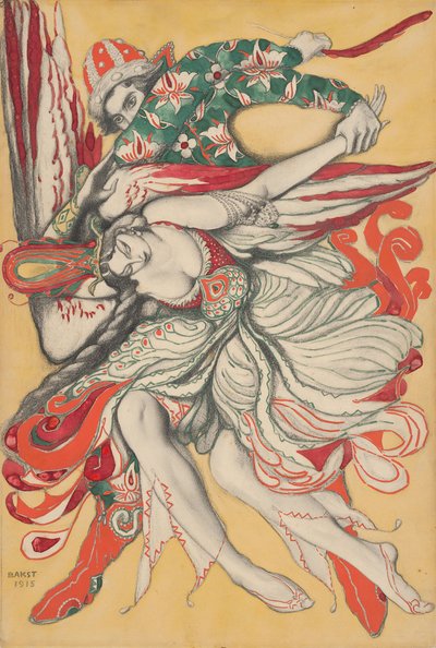 Afficheontwerp voor het ballet De Vuurvogel (L