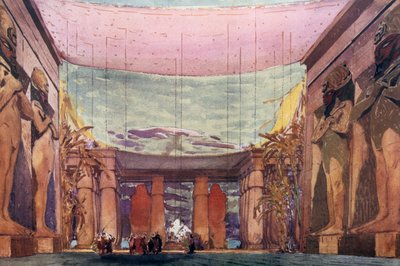 Decorontwerp voor een Ballets Russes-productie van Cleopatra, 1909 door Leon Bakst