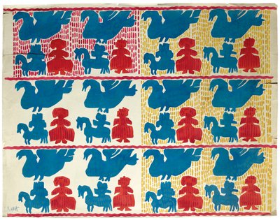 Textielontwerp, begin 20e eeuw door Leon Bakst