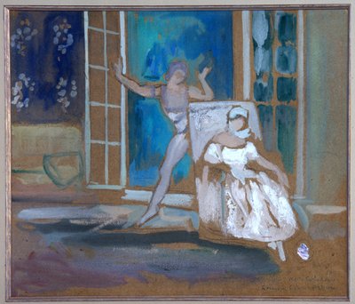 Vaslav Nijinski (1889-1950) en Tamara Karsavina (1885-1978) in het ballet 