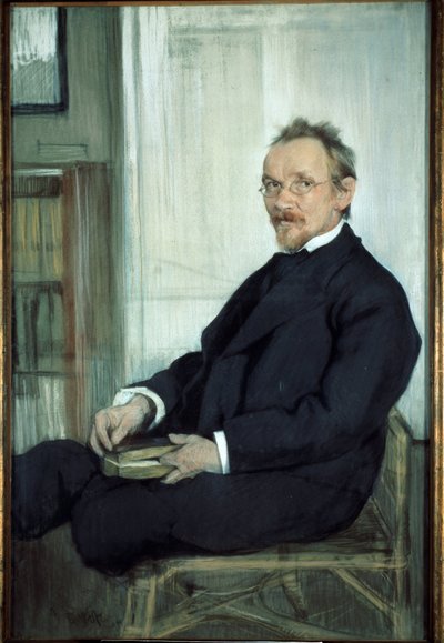 Portret van de schrijver en filosoof Vasily Vasilievich Rozanov (1856-1919) door Leon Bakst