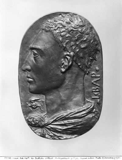 Medaille Zelfportret door Leon Battista Alberti