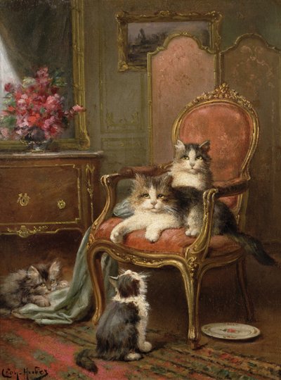 De favoriete stoel door Leon Charles Huber