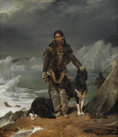 Een vrouw uit het land van de Eskimo