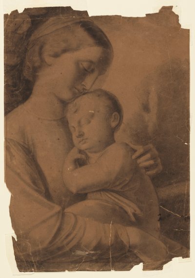 Madonna en Kind door Leon Dabo