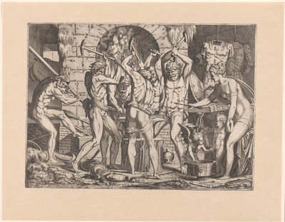 Venus in de smidse van Vulcanus door Leon Davent