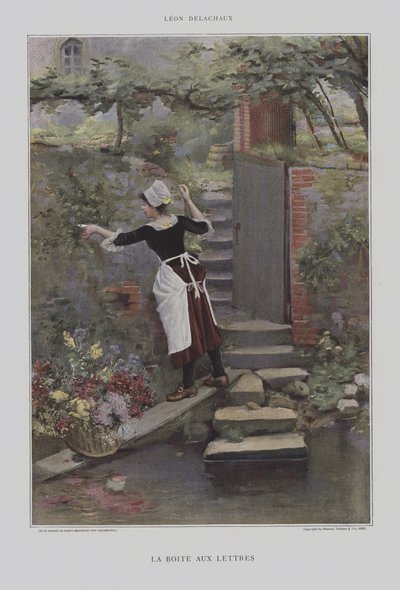 De brievenbus door Leon Delachaux