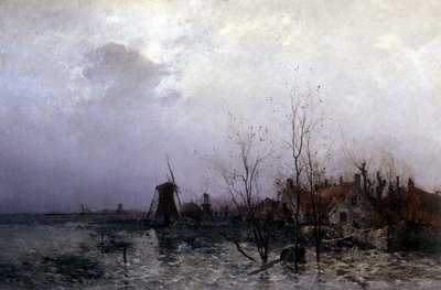 Gevulde weiden in Nederland door Leon Germain Pelouse