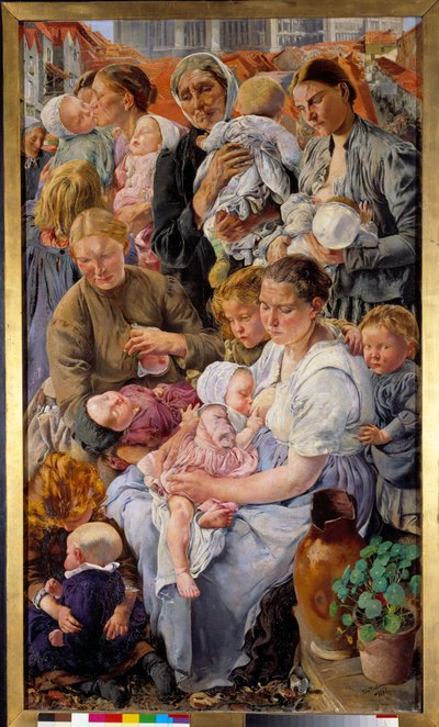 Sociaal realisme: De leeftijden van de arbeider door Leon Henri Marie Frederic