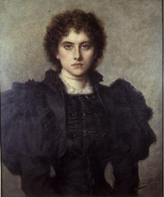 Portret van een Vrouw door Leon Herbo