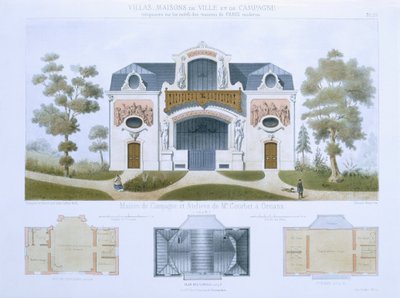Huis en werkplaatsen van de heer Courbet in Ornans, uit 