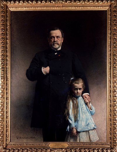 Louis Pasteur en zijn kleindochter, Camille Vallery Radot - door Bonnat door Leon Joseph Florentin Bonnat