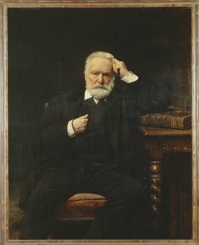 Dichter Victor Hugo in 1879 ... (schilderij op doek) door Leon Joseph Florentin Bonnat