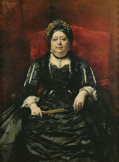 Portret van Madame Leopold Stern, 1879 door Leon Joseph Florentin Bonnat