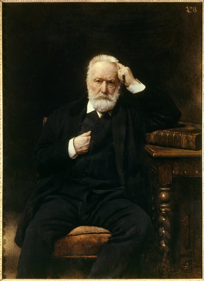 Portret van de Franse schrijver Victor Hugo (1802-1885). Schilderij door Léon Joseph Bonnat (1833-1922) 19e eeuw Versailles, Musée du Château door Leon Joseph Florentin Bonnat