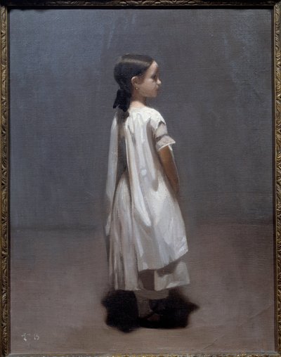 Het kleine zusje van de kunstenaar, ongeveer 7 of 8 jaar oud (1850) door Leon Joseph Florentin Bonnat