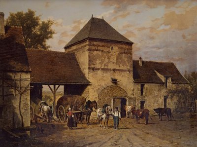 De boerderij door Leon Legat