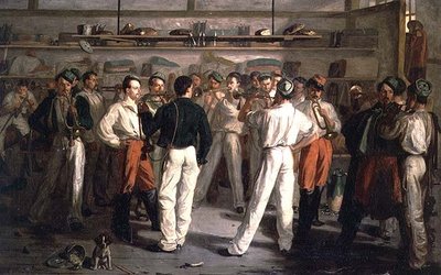 De trompetoefening door Leon Louis Leclaire
