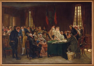 Het Huwelijk tijdens het Eerste Keizerrijk, door Dansaert, Leon Marie Constant door Leon Marie Constant Dansaert