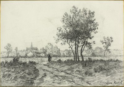 Landschap door Leon Richet