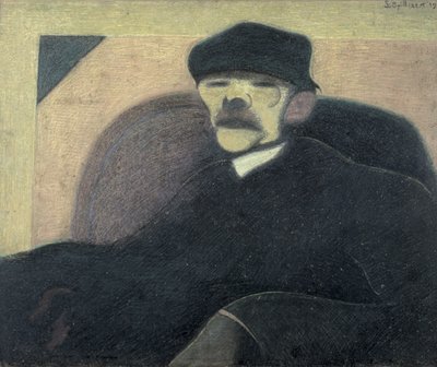De man met het rode oor, portret van Gorky door Leon Spilliaert