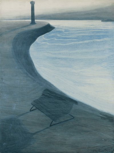 De zeedijk, Oostende door Leon Spilliaert