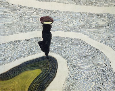 Vrouw aan de Kustlijn door Leon Spilliaert