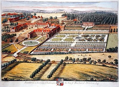 Southwick in het graafschap Southampton gegraveerd door Johannes Kip (c.1652-1722) door Leonard (after) Knyff