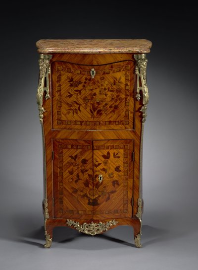 Schrijfmeubel met Neerklapbaar Front, ca. 1765-1775 door Leonard Boudin