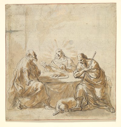 Avondmaal in Emmaüs door Leonard Bramer