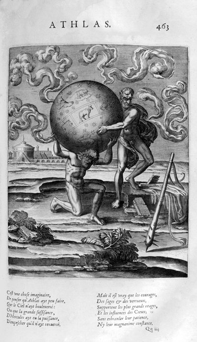 Atlas, 1615 door Leonard Gaultier