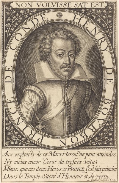 Henry de Bourbon, Prins de Condé door Leonard Gaultier