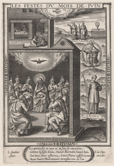 De Feesten van de Maand Juni (Pinksteren) door Leonard Gaultier