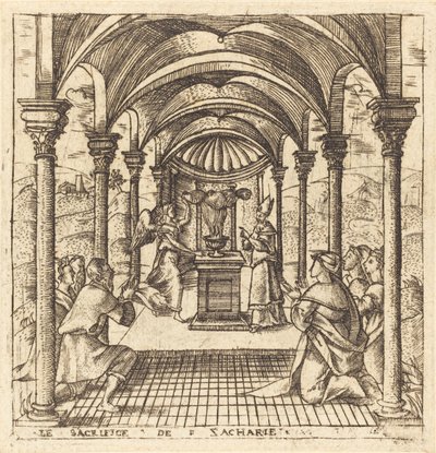Zacharias en de Engel van de Heer door Leonard Gaultier