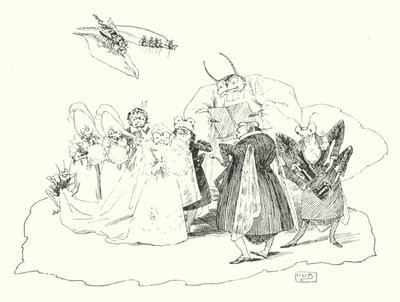 Fiddle-de-dee, fiddle-de-dee (gravure) door Leonard Leslie Brooke