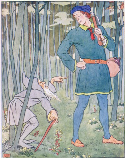 Hij ontmoette een kleine oude grijze man door Leonard Leslie Brooke