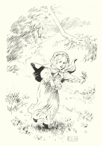 Hier ben ik, kleine springende Joan door Leonard Leslie Brooke