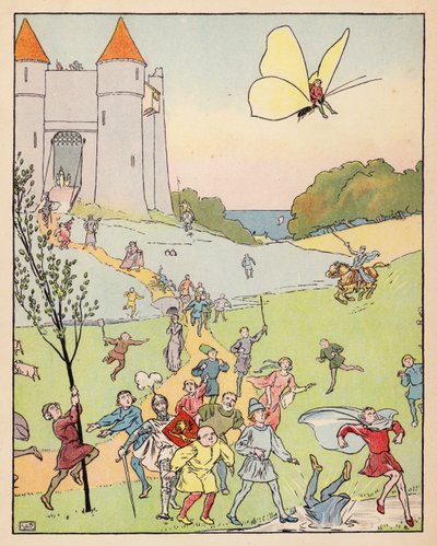 Illustratie voor Klein Duimpje door Leonard Leslie Brooke