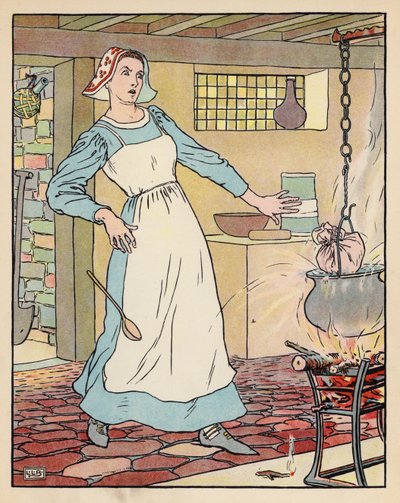 Illustratie voor Klein Duimpje door Leonard Leslie Brooke