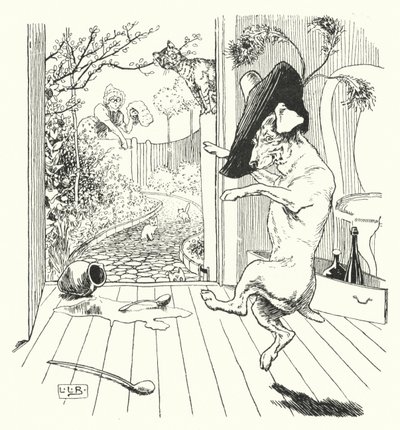 Oude Moeder Hubbard door Leonard Leslie Brooke