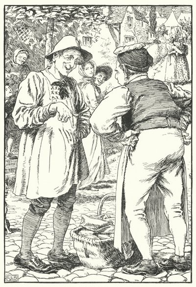 Eenvoudige Simon (gravure) door Leonard Leslie Brooke