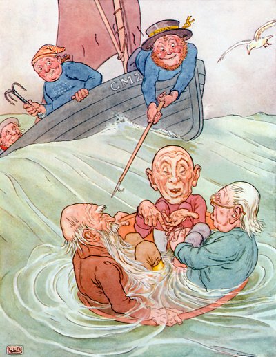 De drie wijzen van Gotham door Leonard Leslie Brooke