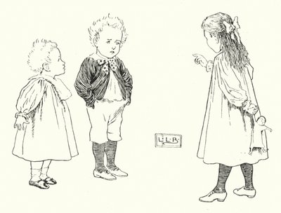 Waar zijn kleine jongens van gemaakt, gemaakt van; waar zijn kleine jongens van gemaakt (gravure) door Leonard Leslie Brooke