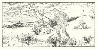 Wanneer de wind uit het oosten komt (gravure) door Leonard Leslie Brooke