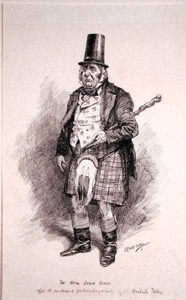 De nieuwe John Bull, illustratie uit Punch, gepubliceerd 26 oktober 1910 door Leonard Raven Hill