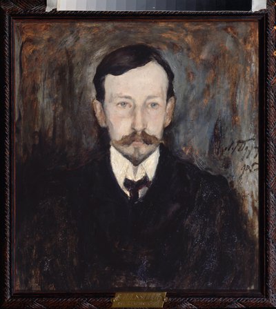 Portret van de schrijver Ivan Alexejevitsj Boenin door Leonard Viktorovich Turzhansky