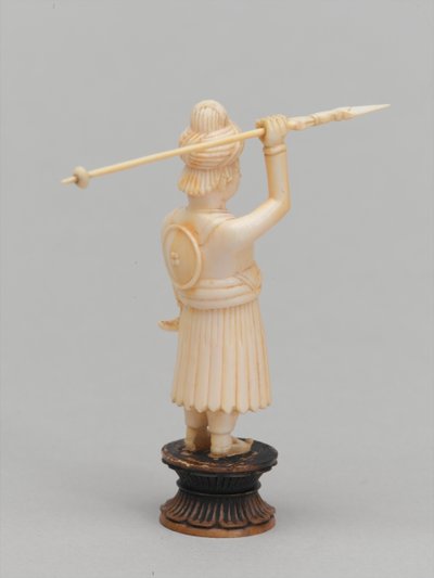 Zwarte pion, schaakstuk, India, circa 1820 door Leonard Wells Volk
